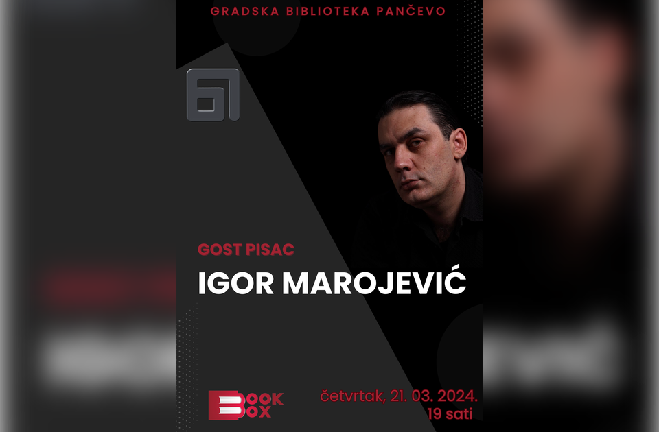 Pisac Igor Marojević gost biblioteke u Pančevu