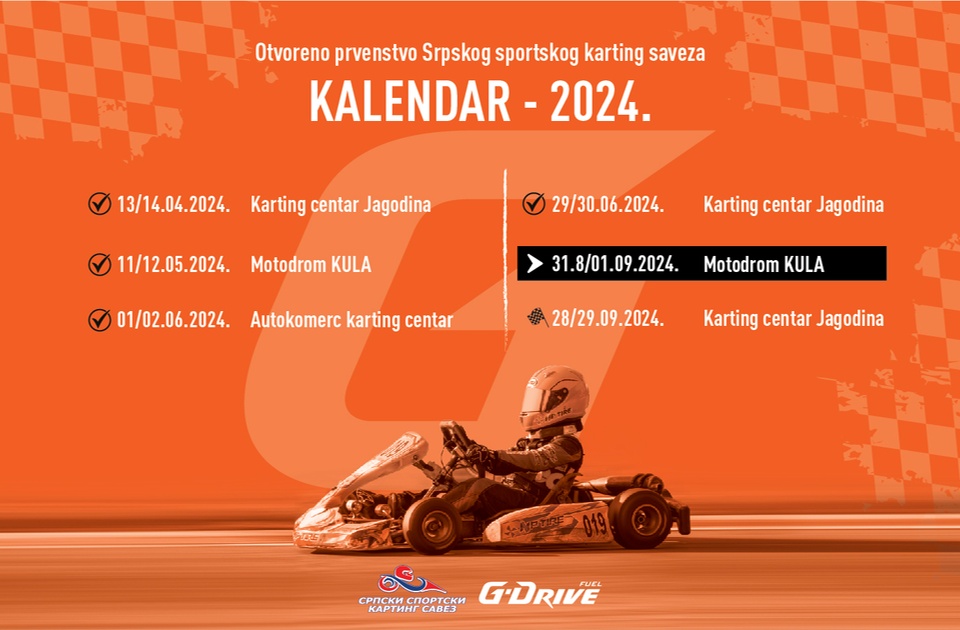 Otvoreno prvenstvo Srpskog sportskog karting saveza nastavlja se u Kuli