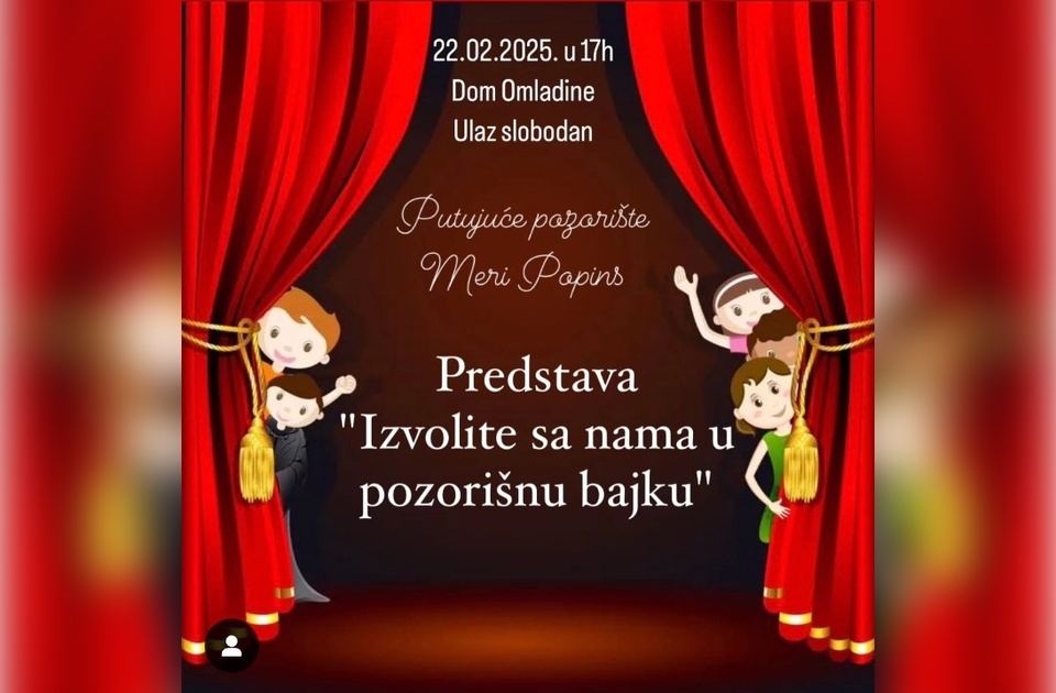 PANČEVO: Predstava „Izvolite sa nama u pozorišnu bajku“ u Ateljeu mladih