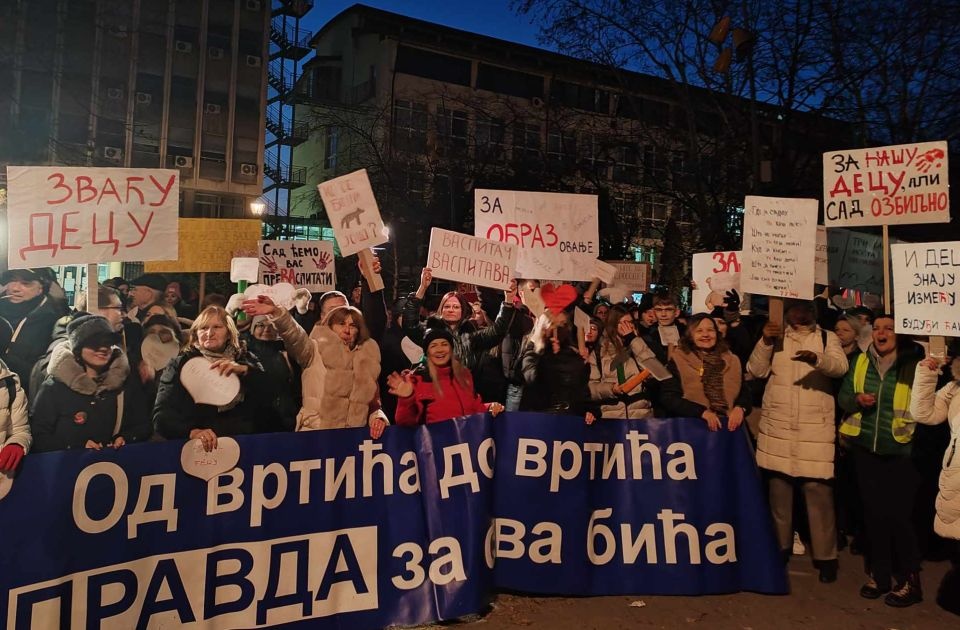 Novi Sad: Održan protest vaspitača