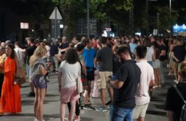 Protest ispred PU Pančevo
