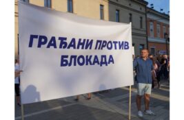 Skup protiv blokada u Pančevu