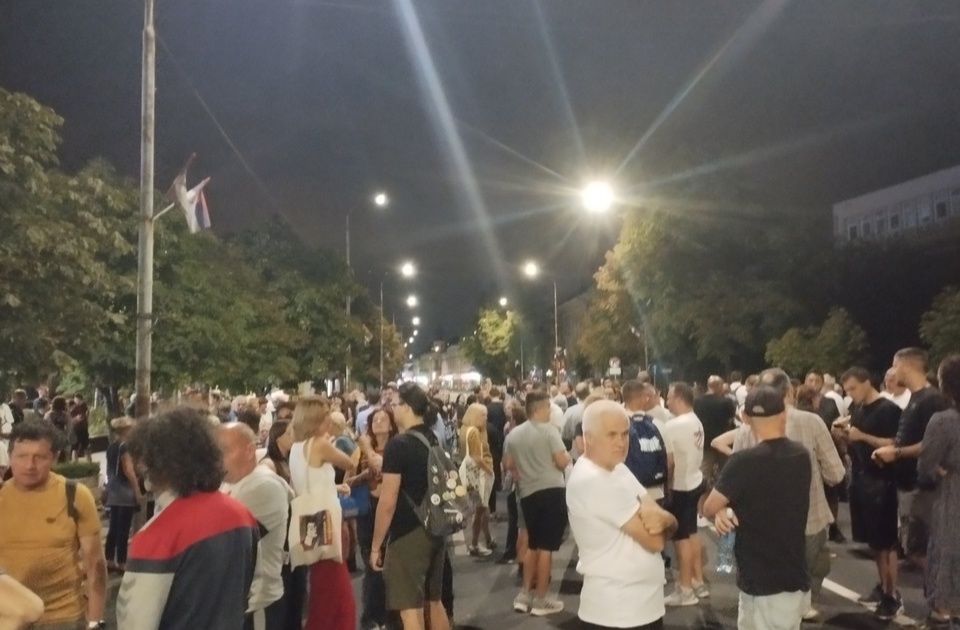 Protest u Pančevu zbog incidenata u Novom Sadu