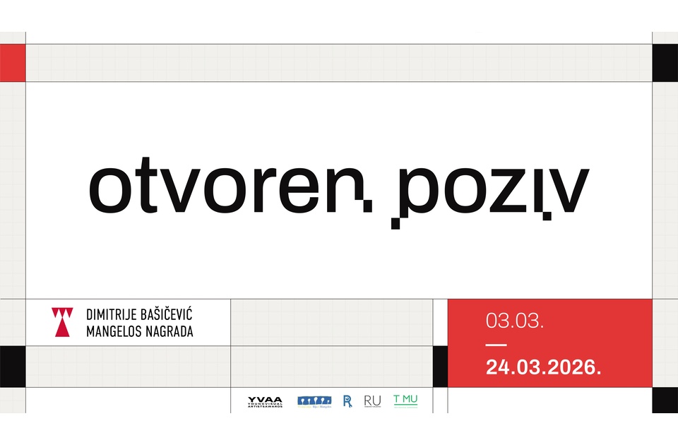 Otvoren konkurs za nagradu Dimitrije Bašičević Mangelos za 2026. godinu