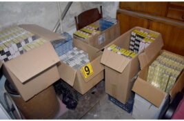 Policija zaplenila 767 boksova cigareta bez akciznih markica